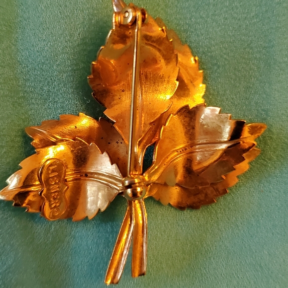 LISNER, GOLD BIRCH 3 double leaf, 1960'S - Picture 2 of 3